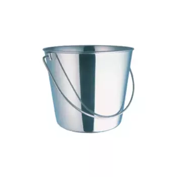 Mr.Kranch ведро из нержавеющей стали, с креплением для клеток и вольеров - 9,8 л для всех возрастов Индия 1 уп. х 1 шт. х 0.81 кг