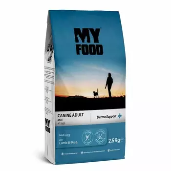 Myfood Canine Adult Mini Multi-Dog with Lamb & Rice полнорационный сухой корм для собак мелких пород, с ягненком и рисом - 2,5 кг повседневный супер премиум для взрослых с ягненком породы мелкого размера мешок Импортный корм 1 уп. х 1 шт. х 2.5 кг