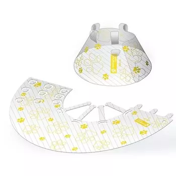 Neoterica Vetpro воротник для кошек и собак, защитный, реабилитационный, пластиковый с фиксатором Click, 20 см Китай 1 уп. х 1 шт. х 0.12 кг