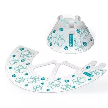 Neoterica Vetpro воротник для кошек и собак, защитный, реабилитационный, пластиковый с фиксатором Click, 7,5 см Китай 1 уп. х 1 шт. х 0.018 кг