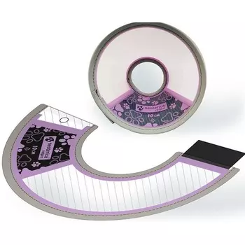 Neoterica Vetpro воротник для кошек и собак, защитный, реабилитационный, пластиковый с застежкой-липучкой, 10 см Китай 1 уп. х 1 шт. х 0.028 кг