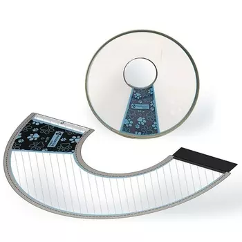 Neoterica Vetpro воротник для кошек и собак, защитный, реабилитационный, пластиковый с застежкой-липучкой, 35 см Китай 1 уп. х 1 шт. х 0.26 кг