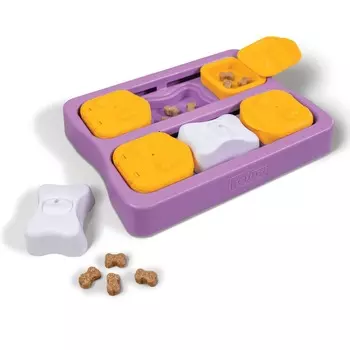 Nina Ottosson Brick mini игра-головоломка для щенков и собак мелких пород, 2 уровень сложности (средний) для всех возрастов породы мелкого размера Китай 1 уп. х 1 шт. х 0.14 кг