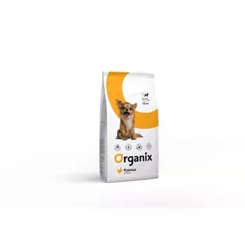 Organix Adult Dog Small Breed Chicken сухой корм для взрослых собак мелких пород, с курицей - 12 кг повседневный супер премиум для взрослых с курицей породы мелкого размера мешок Импортный корм 1 уп. х 1 шт. х 12 кг