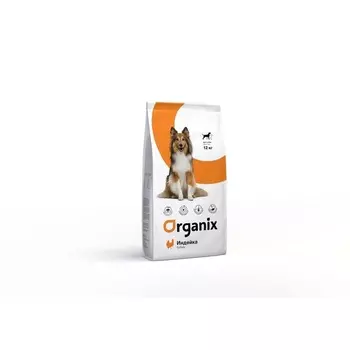 Organix Adult Dog Turkey сухой корм для взрослых собак всех пород с чувствительным пищеварением, с индейкой - 12 кг повседневный супер премиум для взрослых с индейкой для всех пород мешок Франция 1 уп. х 1 шт. х 12 кг