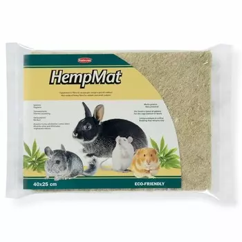 Padovan Hemp Mat коврик из пенькового волокна для мелких домашних животных, малый, 40х25 см супер премиум для взрослых для всех пород Италия 1 уп. х 1 шт. х 0.178 кг