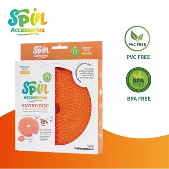 PetDreamHouse Spin Accessories - Lick Flying Disc Orange Аксессуар Диск летающий для интерактивной системы кормления Спин, оранжевый - 1,9 л для всех возрастов Великобритания 1 уп. х 1 шт. х 0.14 кг