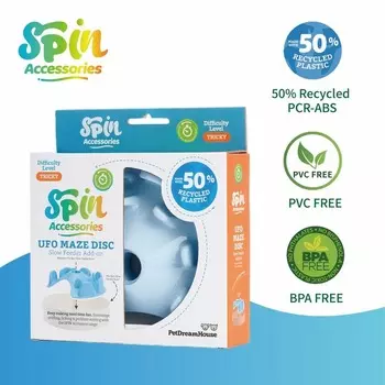 PetDreamHouse НЛО Лабиринт комплектующая для интерактивной системы кормления Спин, голубой - 3 л для всех возрастов Великобритания 1 уп. х 1 шт. х 0.165 кг