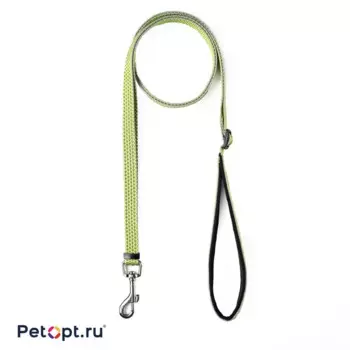 PetOpt Поводок для собак, светоотражающий, Зеленый, нейлоновый M 20ммХ200см Изменяющаяся длина 120-200 см m Китай 1 уп. х 1 шт. х 0.111 кг
