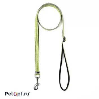 PetOpt Поводок для собак, светоотражающий, Зеленый, нейлоновый S 15ммХ200см Изменяющаяся длина 120-200 см s Китай 1 уп. х 1 шт. х 0.086 кг