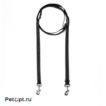 PetOpt Поводок светоотражающий, многоцелевой нейлоновый, Черный M 20ммХ300см Перестежка с дополнительным передвижным кольцом m Китай 1 уп. х 1 шт. х 0.184 кг