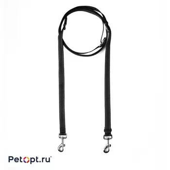 PetOpt Поводок светоотражающий, многоцелевой нейлоновый, Черный S 10ммХ300см Перестежка с дополнительным передвижным кольцом s Китай 1 уп. х 1 шт. х 0.07 кг