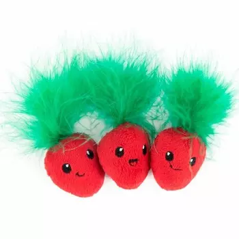 Petstages игрушка для кошек, клубнички - 3 шт в комплекте для всех возрастов для всех пород Китай 1 уп. х 1 шт. х 0.02 кг