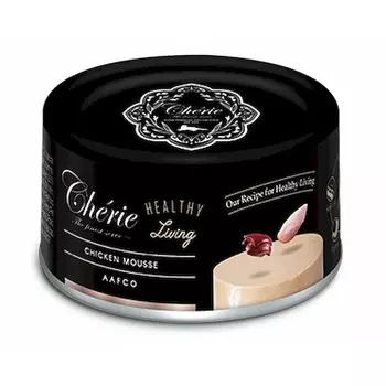Pettric Cherie Healthy Living Chicken Mousse полнорационный влажный корм для кошек, мусс с курицей, в консервах - 80 г повседневный супер премиум холистики для взрослых с курицей для всех пород консервы (в железной банке) Импортный корм 1 уп. х 24 шт. х 1.92 кг