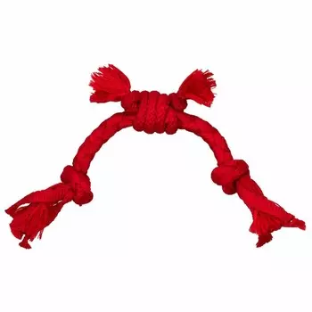 Playology Puppy Sensory Rope игрушка для щенков мелких и средних пород 8-16 недель, сенсорный канат, с ароматом говядины, красный для щенков породы мелкого размера Китай 1 уп. х 1 шт. х 0.1 кг