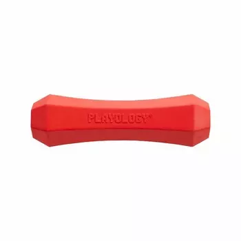 Playology Squeaky Chew Stick игрушка для собак средних пород, жевательная палочка, с ароматом говядины, средняя, красная для взрослых породы среднего размера Китай 1 уп. х 1 шт. х 0.145 кг