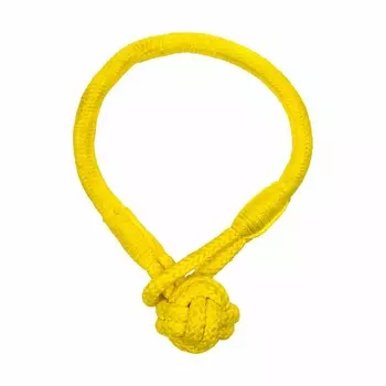 Playology Tough Tug Knot игрушка для щенков 4-8 месяцев, жевательный канат, с ароматом курицы, желтый для щенков для всех пород Китай 1 уп. х 1 шт. х 0.104 кг