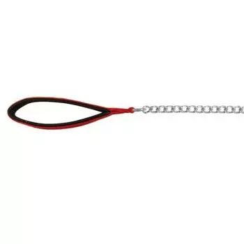 Поводок-цепь Trixie для собак 110 см/4 мм металлическая с нейлоновой ручкой красная премиум Китай 1 уп. х 1 шт. х 0.3 кг