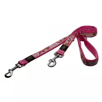 Поводок перестежка Rogz для собак мелких пород розовый 1,1-1,3-1,8 м премиум для всех возрастов l ЮАР 1 уп. х 1 шт. х 0.065 кг