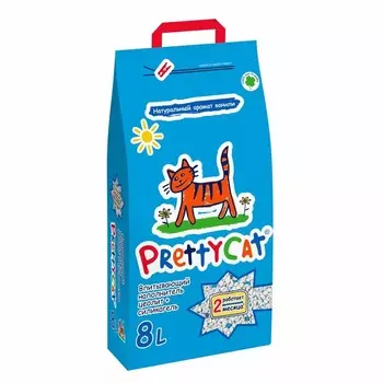 PrettyCat наполнитель глиняный впитывающий с део-кристаллами Aroma Fruit - 8 л эконом Россия 1 уп. х 1 шт. х 4 кг