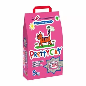 PrettyCat Euro Mix наполнитель комкующийся для кошачьих туалетов с ароматом алоэ - 5 кг повседневный премиум Россия 1 уп. х 1 шт. х 5 кг
