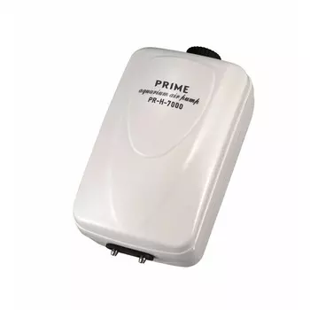 Prime компрессор двухканальный регулируемый бесшумный, глубина аквариума до 120 см, 10Вт, 2х6 л/мин Китай 1 уп. х 1 шт. х 0.86 кг