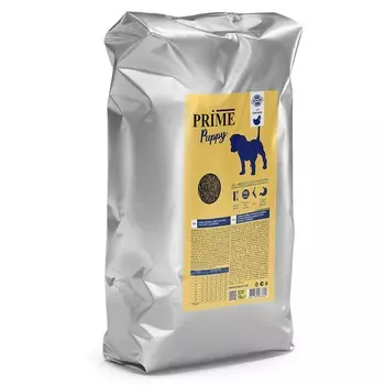 Prime Puppy сухой корм, для щенков с 2 до 12 месяцев, низкозерновой, с курицей - 15 кг повседневный супер премиум низкозерновые для щенков с курицей для всех пород мешок Импортный корм 1 уп. х 1 шт. х 15 кг