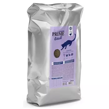 Prime Sterilised сухой корм для взрослых стерилизованных кошек и кастрированных котов с 12 месяцев, с курицей - 15 кг повседневный супер премиум низкозерновые для взрослых с курицей для всех пород мешок Импортный корм 1 уп. х 1 шт. х 15 кг