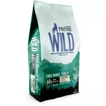 Prime Wild GF Free Range сухой корм для щенков и собак, с индейкой - 2 кг холистик для щенков с индейкой мешок Китай 1 уп. х 1 шт. х 2 кг