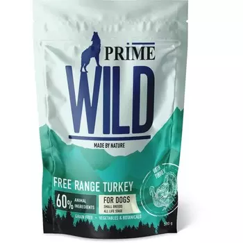 Prime Wild GF Free Range сухой корм для щенков и собак миниатюрных пород, с индейкой - 500 г холистик для взрослых с индейкой миниатюрные породы мешок Китай 1 уп. х 1 шт. х 0.5 кг