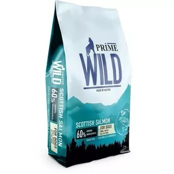 Prime Wild GF Scottish сухой корм для щенков и собак миниатюрных пород, с лососем - 2 кг холистик для щенков с лососем миниатюрные породы мешок Китай 1 уп. х 1 шт. х 2 кг