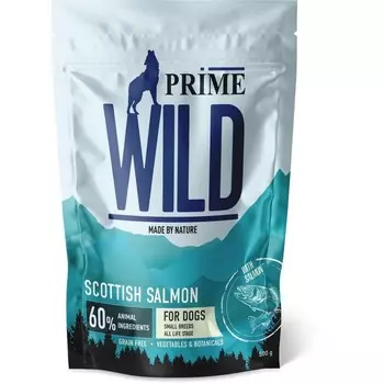 Prime Wild GF Scottish сухой корм для щенков и собак миниатюрных пород, с лососем - 500 г холистик для щенков с лососем миниатюрные породы мешок Китай 1 уп. х 1 шт. х 0.5 кг