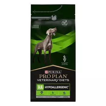 Pro Plan Veterinary Diets HA Hypoallergenic сухой полнорационный диетический корм для щенков и взрослых собак для снижения пищевой непереносимости ингредиентов - 1,3 кг ветеринарный супер премиум для щенков для всех пород мешок Италия 1 уп. х 1 шт. х 1.3 кг