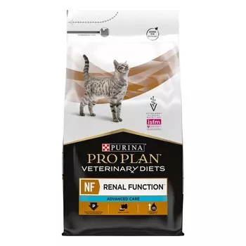Pro Plan Veterinary Diets NF Renal Function Advanced Care полнорационный сухой корм для кошек, диетический, для поддержания функции почек при хронической почечной недостаточности на поздней стадии ветеринарный супер премиум для взрослых с рыбой для всех пород мешок Италия 1 уп. х 1 шт. х 5 кг