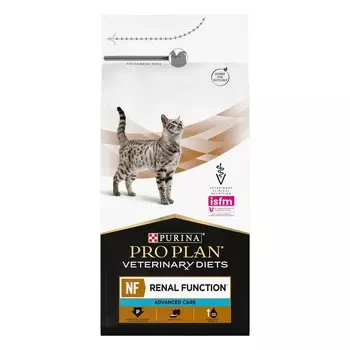 Pro Plan Veterinary Diets NF Renal Function Advanced Care полнорационный сухой корм для кошек, диетический, для поддержания функции почек при хронической почечной недостаточности на поздней стадии - 1,5 кг ветеринарный супер премиум для взрослых с рыбой для всех пород мешок Италия 1 уп. х 1 шт. х 1.5 кг