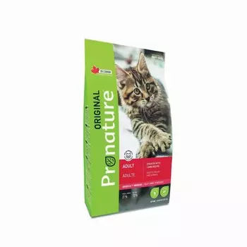 Pronature Original сухой корм для взрослых кошек с курицей и ягненком - 5 кг повседневный супер премиум для взрослых с ягненком мешок Импортный корм 1 уп. х 1 шт. х 5 кг