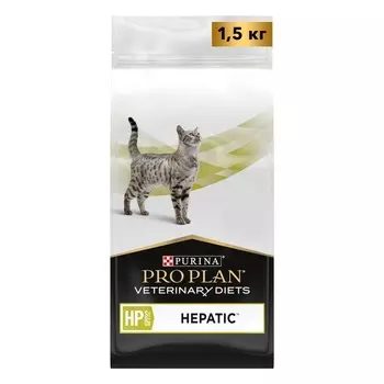 Purina Pro Plan Veterinary diets HP St/Ox Hepatic сухой корм для взрослых кошек при хронической печеночной недостаточности - 1,5 кг диетические супер премиум для взрослых с курицей мешок Франция 1 уп. х 1 шт. х 1.5 кг