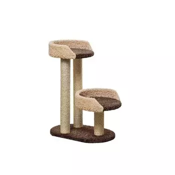 Пушок когтеточка "Дося" для кошек, цвет коричневый с бежевым Россия 1 уп. х 1 шт. х 9 кг