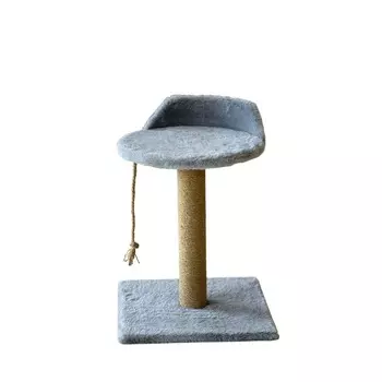 Пушок когтеточка "Фифа" с лежанкойдля кошек миниатюрных и средних пород, цвет серый, 53 см Россия 1 уп. х 1 шт. х 2 кг