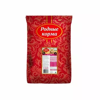 Родные корма сухой корм для взрослых кошек с мясным рагу - 3/5 пуда (10 кг) повседневный премиум для взрослых с курицей мешок Российский корм 1 уп. х 1 шт. х 10 кг