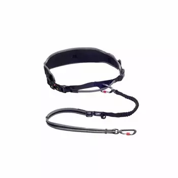 Rogz Air Tech Sport Riem & Lijn L-XL Grey комплект для каникросса с амортизирующим поводком, размер XL, длина 1-1,5 м - 39-64 кг, обхват талии 80-120 см, цвет серый породы крупного размера ЮАР 1 уп. х 1 шт. х 0.29 кг