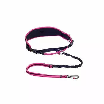 Rogz Air Tech Sport Riem & Lijn L-XLPink комплект для каникросса с амортизирующим поводком, размер XL, длина 1-1,5 м - 39-64 кг, обхват талии 80-120 см, цвет розовый породы крупного размера ЮАР 1 уп. х 1 шт. х 0.29 кг