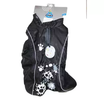 Rogz попона утепленная, длина спины собаки, черная с белым, 48x66x45 см супер премиум ЮАР 1 уп. х 1 шт. х 0.15 кг