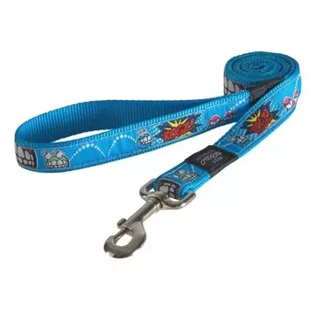 Rogz поводок для собак особо крупных пород размер XL серия Fancy Dress. Длина 120 см голубой премиум для всех возрастов xl ЮАР 1 уп. х 1 шт. х 0.125 кг