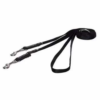 Rogz поводок перестежка для миниатюрных изящных собак размер XS серия Luna. Длина до 180 см, черный ЮАР 1 уп. х 1 шт. х 0.1 кг