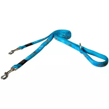 Rogz поводок-перестежка для собак средних пород размер M серия Fancy Dress длина до 180 см бирюза премиум для всех возрастов m 1 уп. х 1 шт. х 1 кг