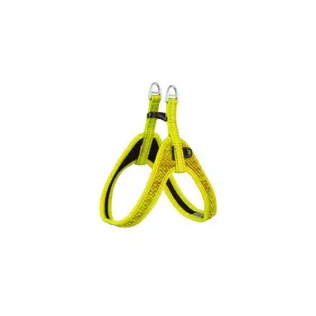 Rogz шлейка с мягкими вставками легконадеваемая, 520 мм (обхват шеи), SJQ58H, неоновый желтый премиум для всех возрастов m Китай 1 уп. х 1 шт. х 0.1 кг