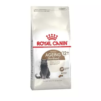 Royal Canin Ageing Sterilised 12+ полнорационный сухой корм для пожилых стерилизованных кошек старше 12 лет - 2 кг повседневный супер премиум для взрослых с курицей мешок Россия 1 уп. х 1 шт. х 2 кг