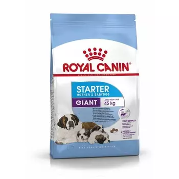 Royal Canin Giant Starter Mother & Babydog для щенков крупных размеров до 2-месяцев и сук в последней трети беременности и во время лактации - 4 кг повседневный супер премиум для щенков с курицей породы крупного размера мешок Россия 1 уп. х 1 шт. х 4 кг