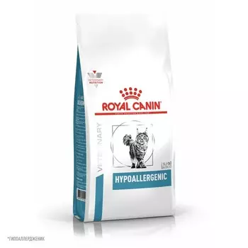 Royal Canin Hypoallergenic для кошек, диетический, применяемый при пищевой аллергии или пищевой непереносимости - 350 г 1 уп. х 1 шт. х 0.35 кг